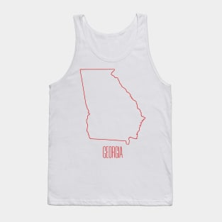 Georgia State Outline Tank Top